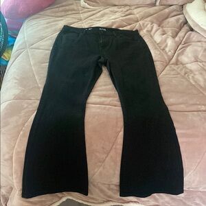a.n.a High-Rise Black Flare Pants